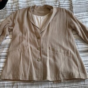 Promesa Beige Blazer Jacket